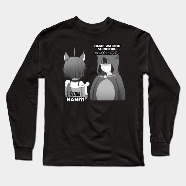 Omae Wa Mou Shindeiru Nani Long Sleeve T-Shirt by Anime Gadgets